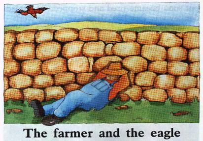 The farmer and the eagle, Δωρεάν παιδικές ιστοριούλες σε απλά αγγλικά