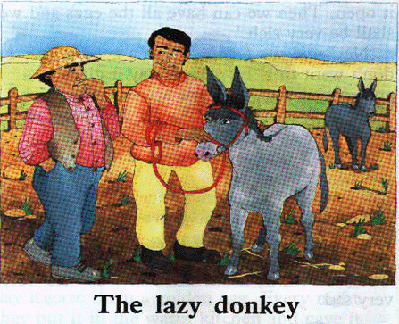  The lazy donkey, Δωρεάν παιδικές ιστοριούλες σε απλά αγγλικά
