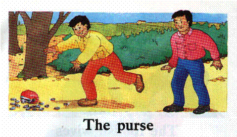 The purse, Δωρεάν Αγγλικές ιστοριούλες για παιδιά 1A σε απλά Αγγλικά 