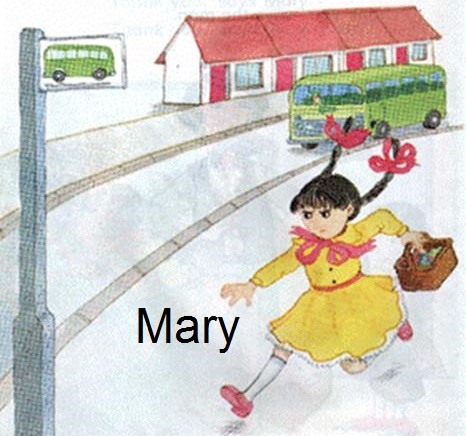 δωρεάν αγγλικές ιστοριούλες, free readers for kids, 'Mary and her basket'